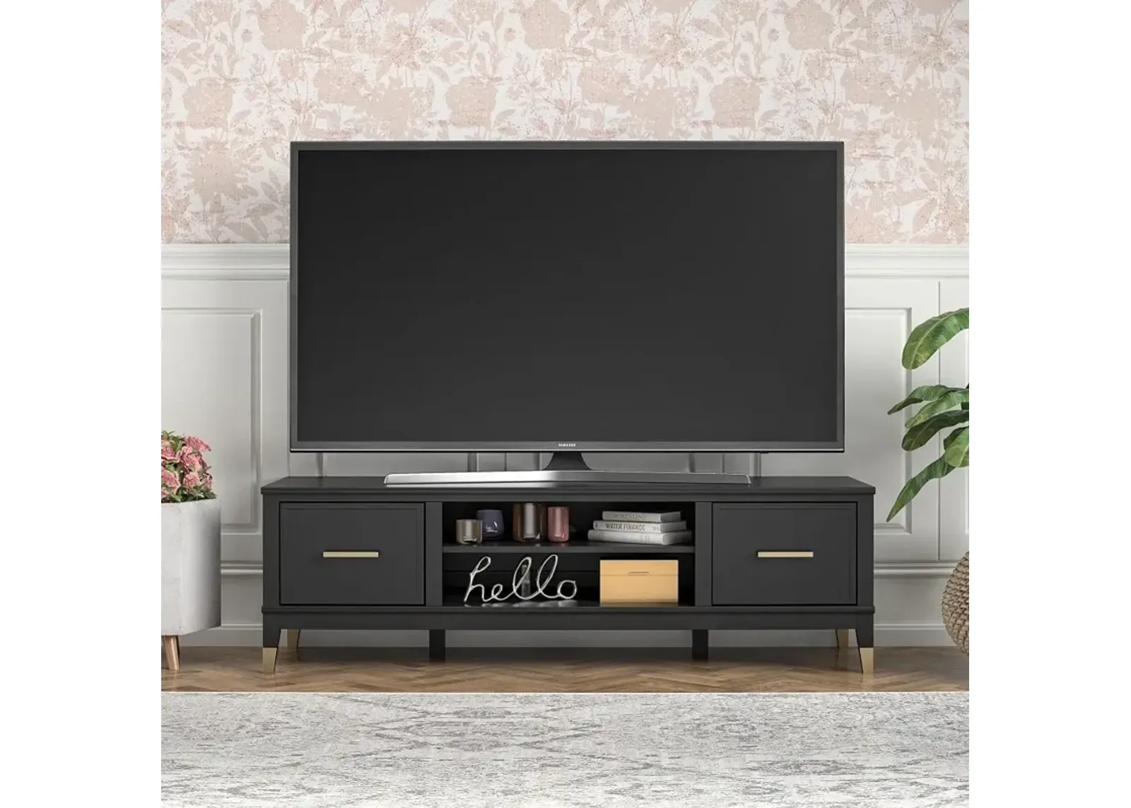 Westerleigh Black 65" TV Stand