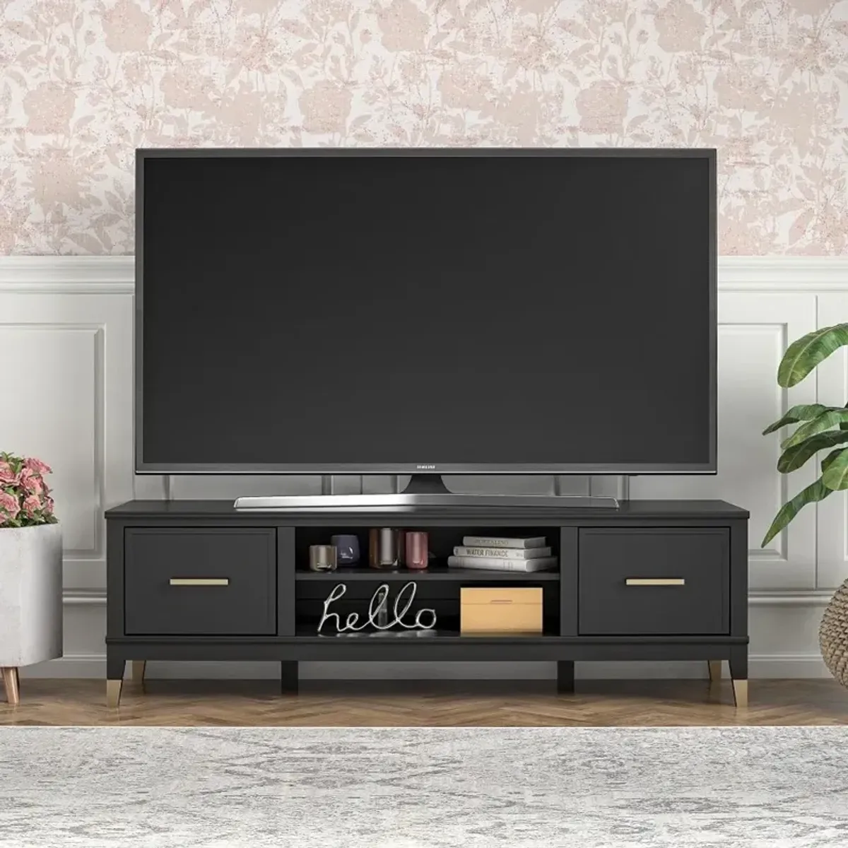 Westerleigh Black 65" TV Stand