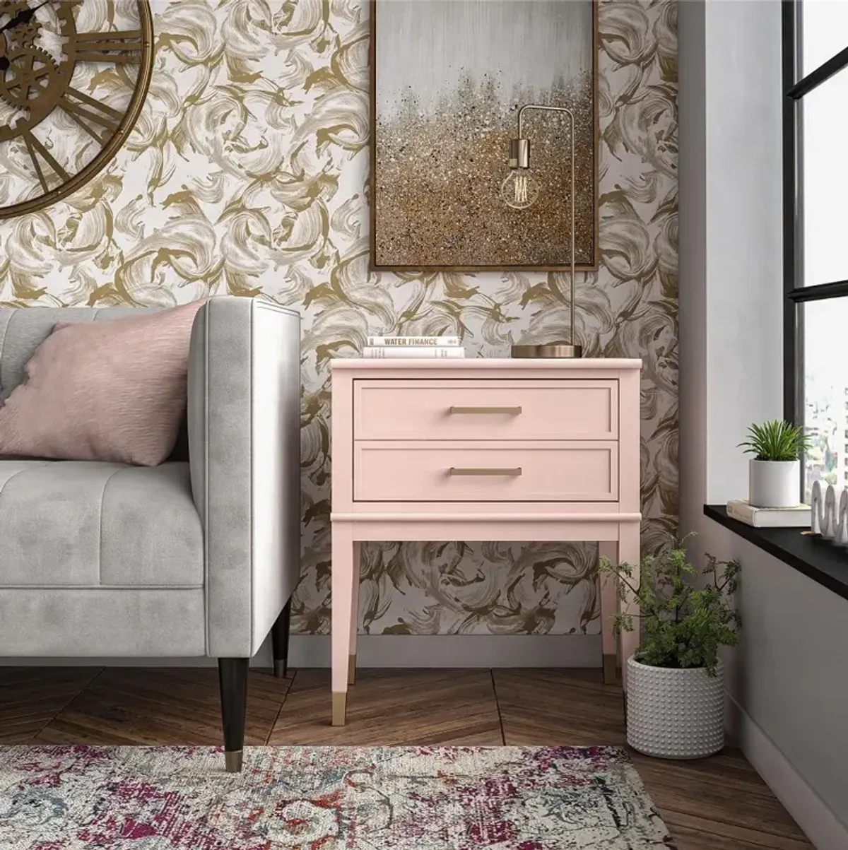 Westerleigh Pink End Table