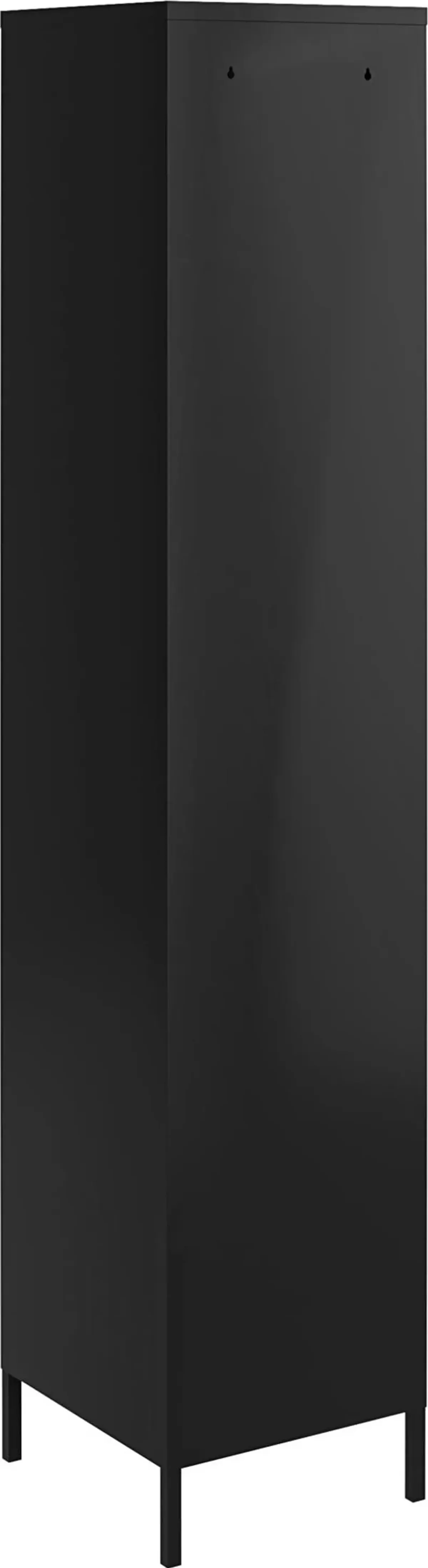 Mission Black Single Metal Locker Storage Cabinet