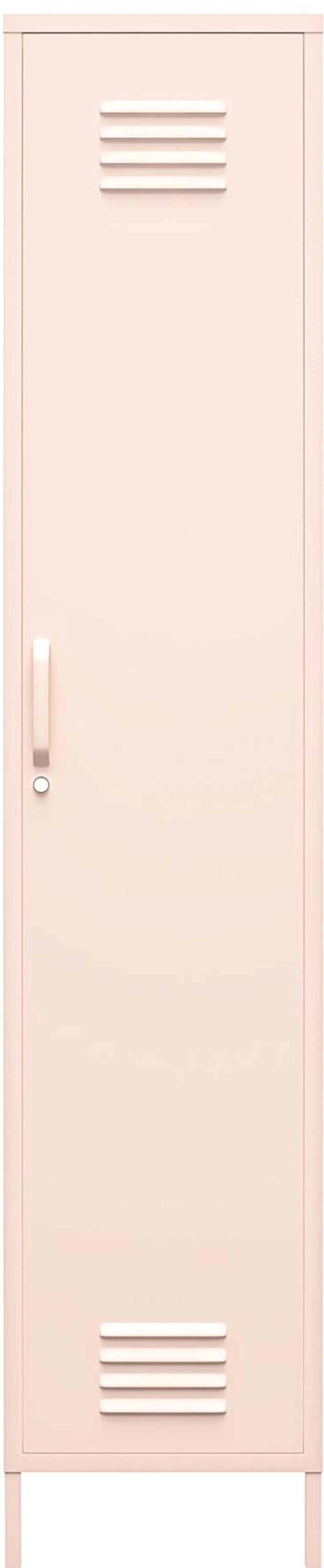 Mission Pink Single Metal Locker Storage Cabinet