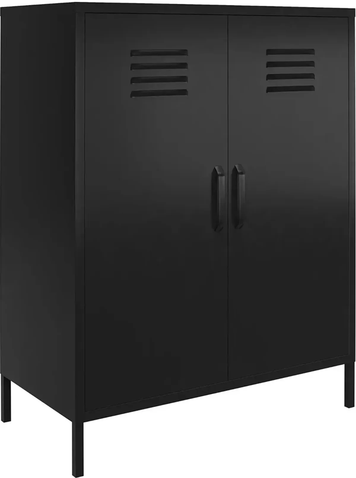 Mission Black 2 Door Metal Locker Storage Cabinet