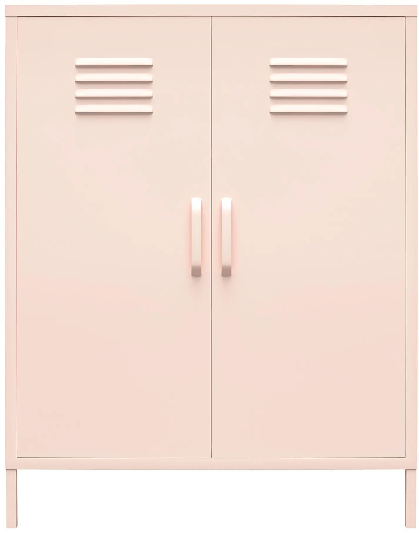 Mission Pink 2 Door Metal Locker Storage Cabinet