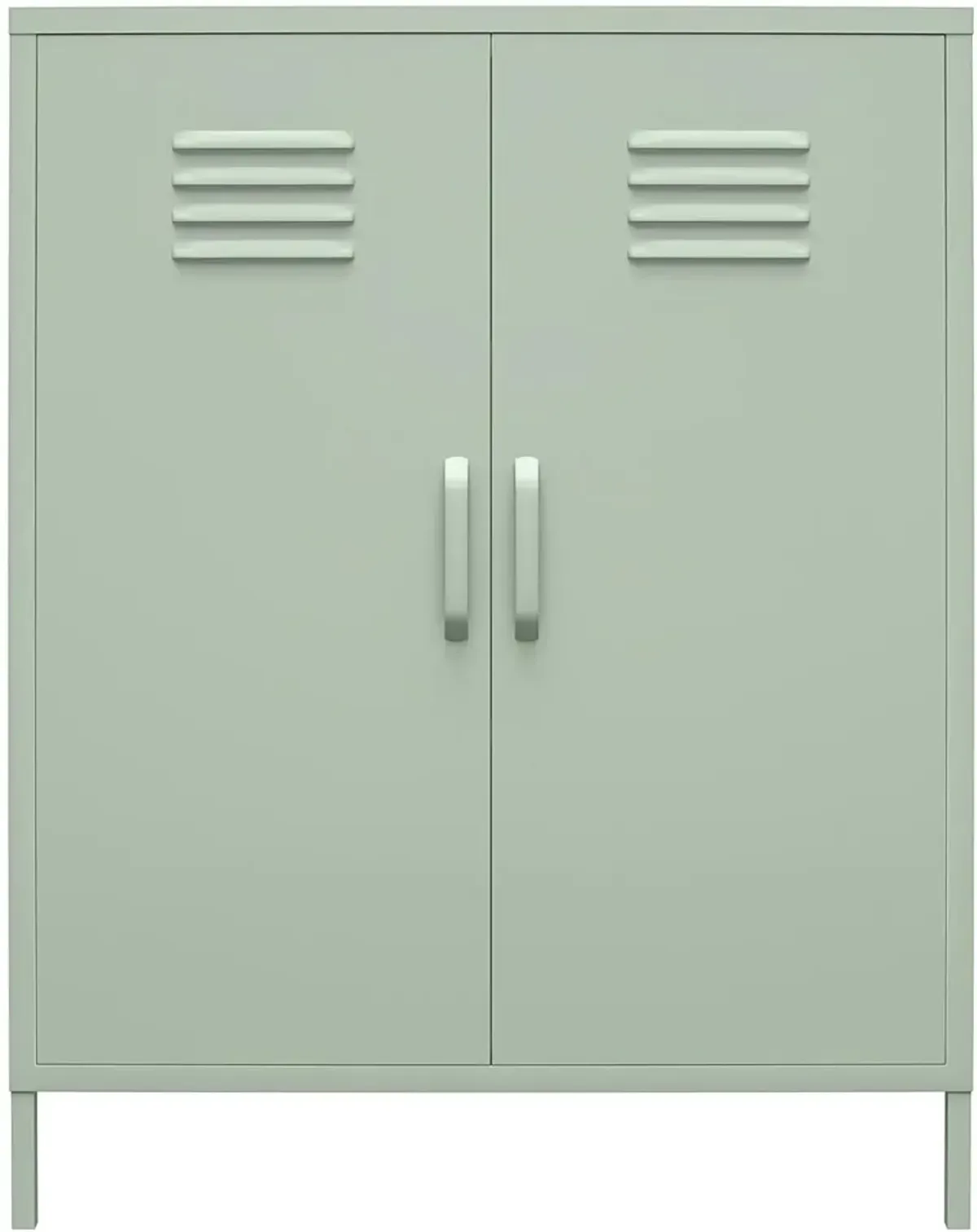 Mission Light Green 2 Door Metal Locker Storage Cabinet