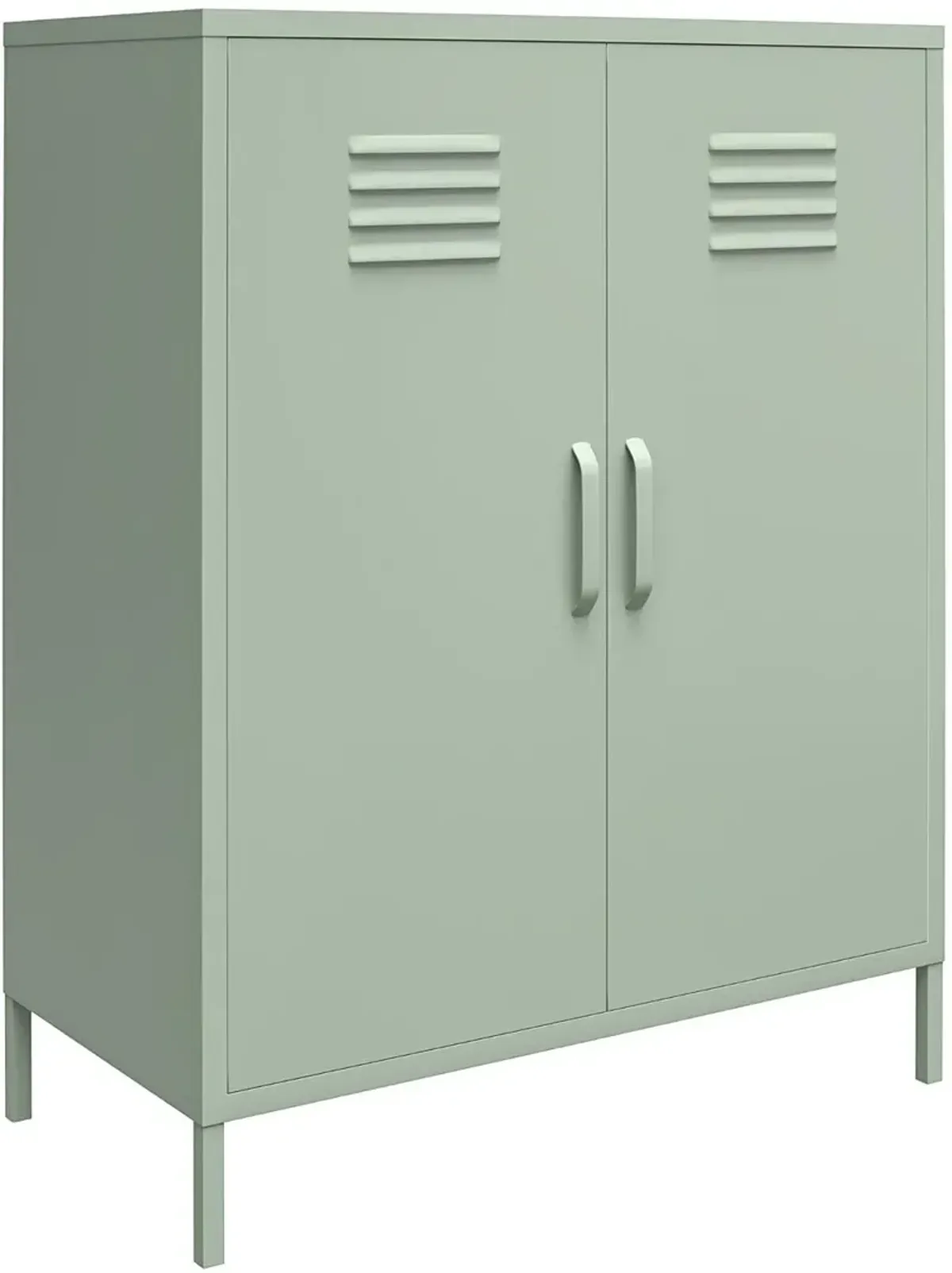 Mission Light Green 2 Door Metal Locker Storage Cabinet