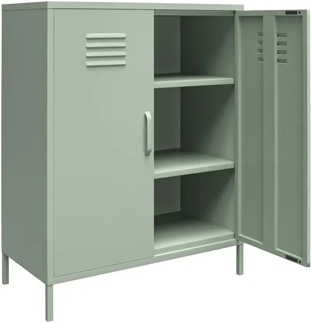 Mission Light Green 2 Door Metal Locker Storage Cabinet