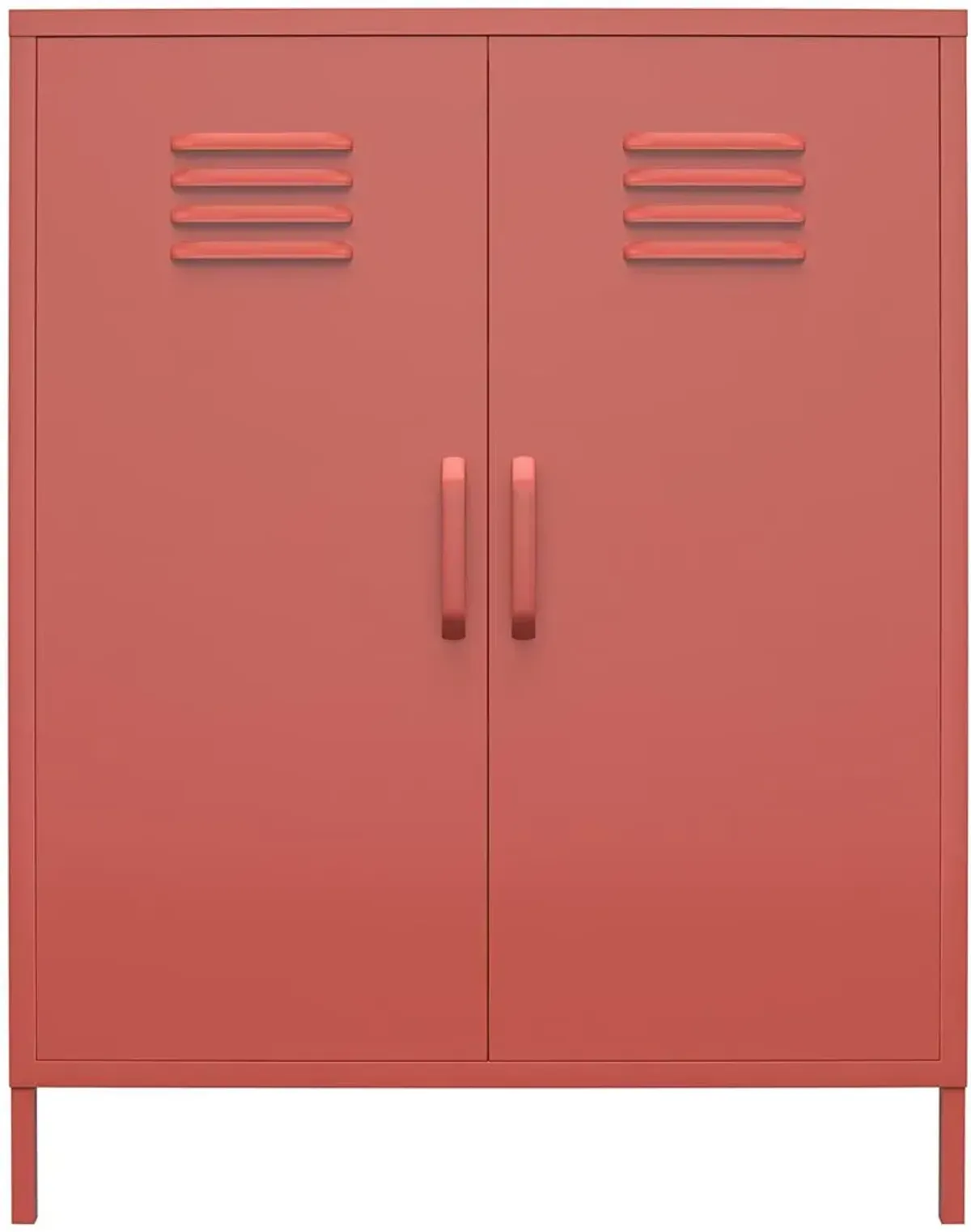 Mission Terracotta 2 Door Metal Locker Storage Cabinet