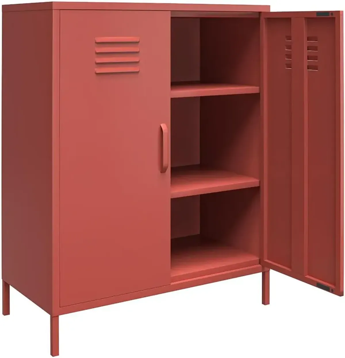 Mission Terracotta 2 Door Metal Locker Storage Cabinet