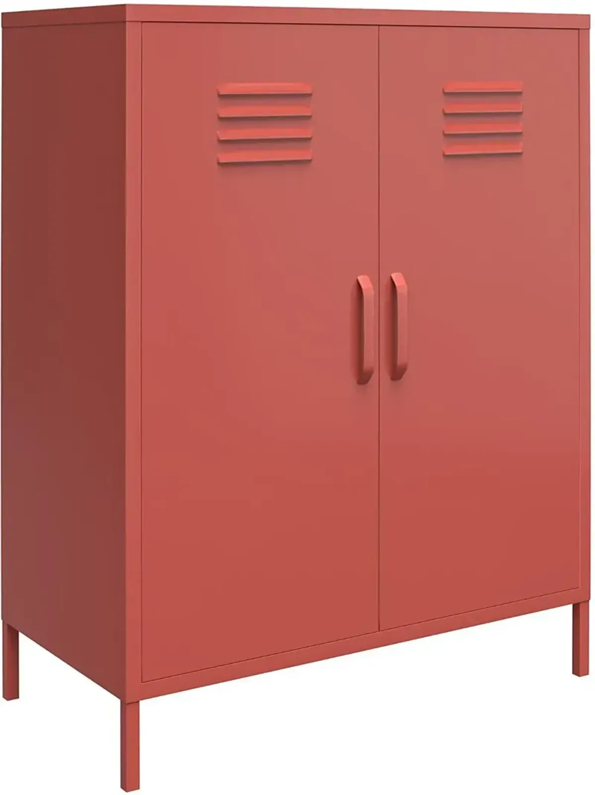 Mission Terracotta 2 Door Metal Locker Storage Cabinet