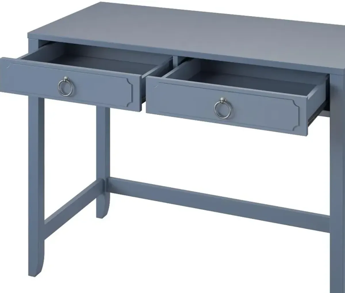 Her Majesty Blue 2 Drawer Writing Desk