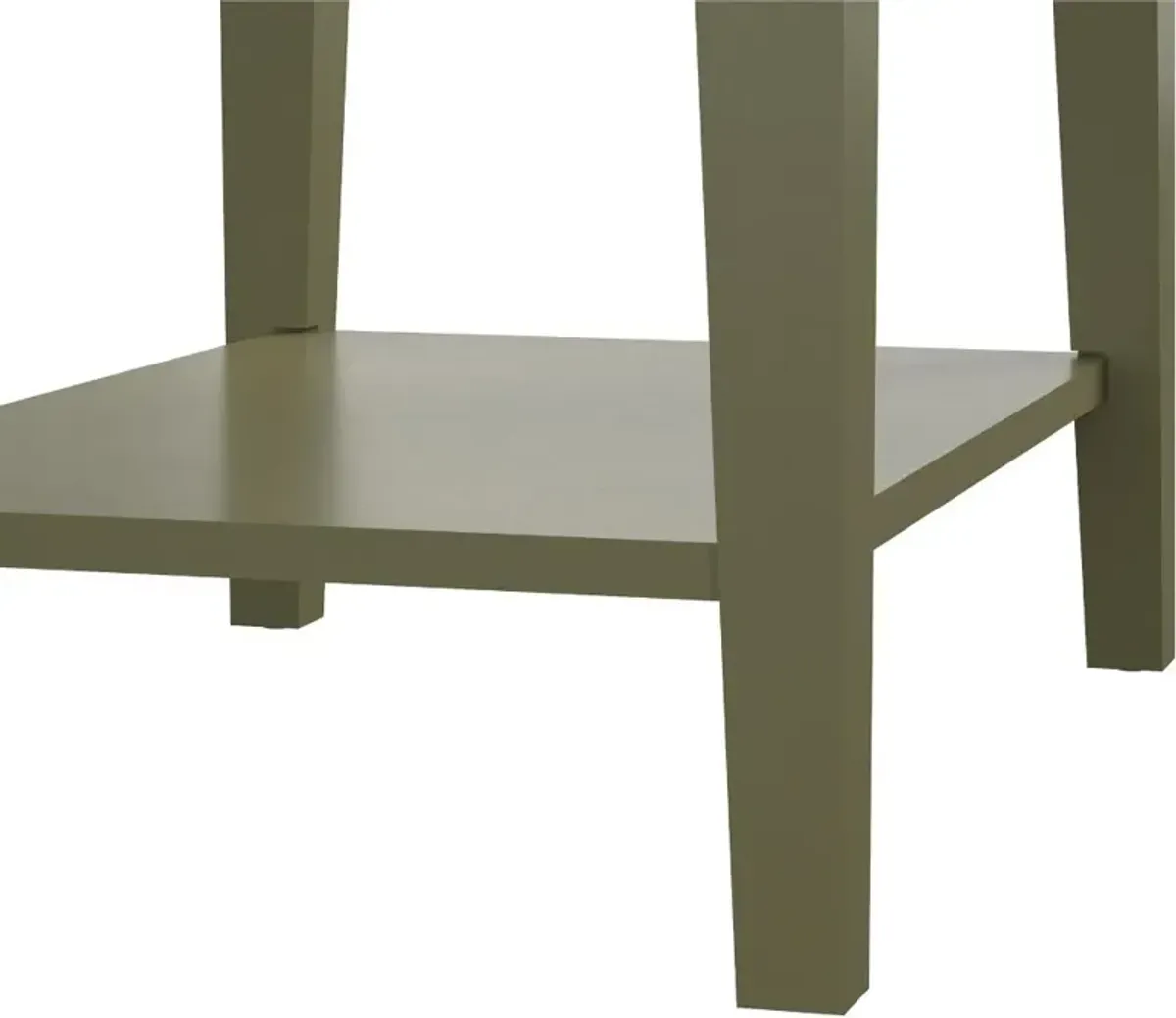 Franklin Olive Green Accent Table with 2 Drawers