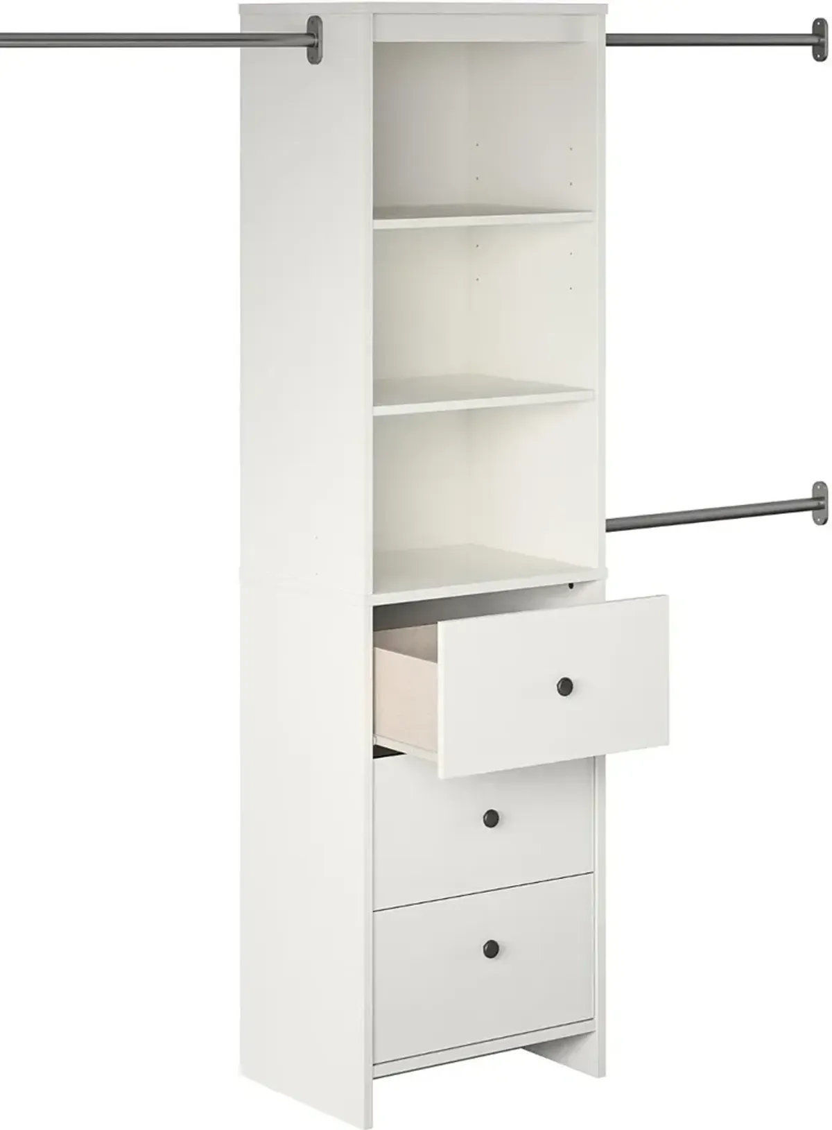 Beckett White Closet Storage Organizer