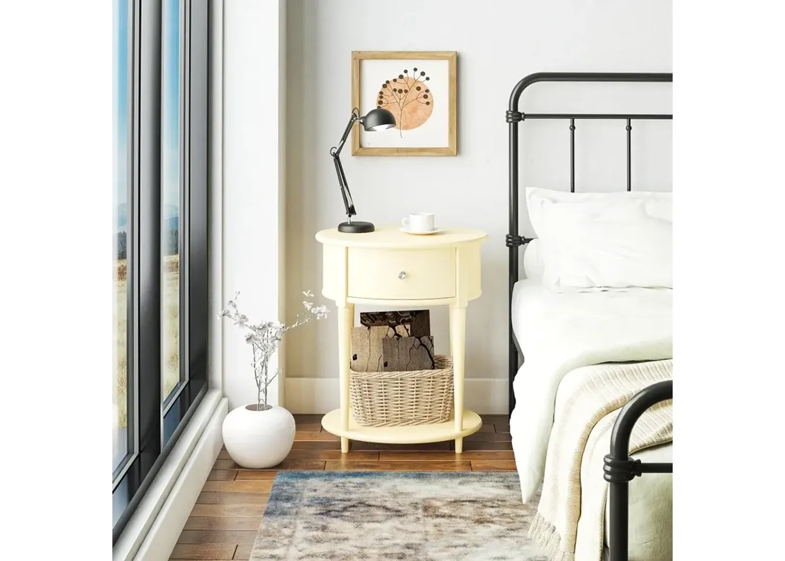 Aurora Light Yellow End Table