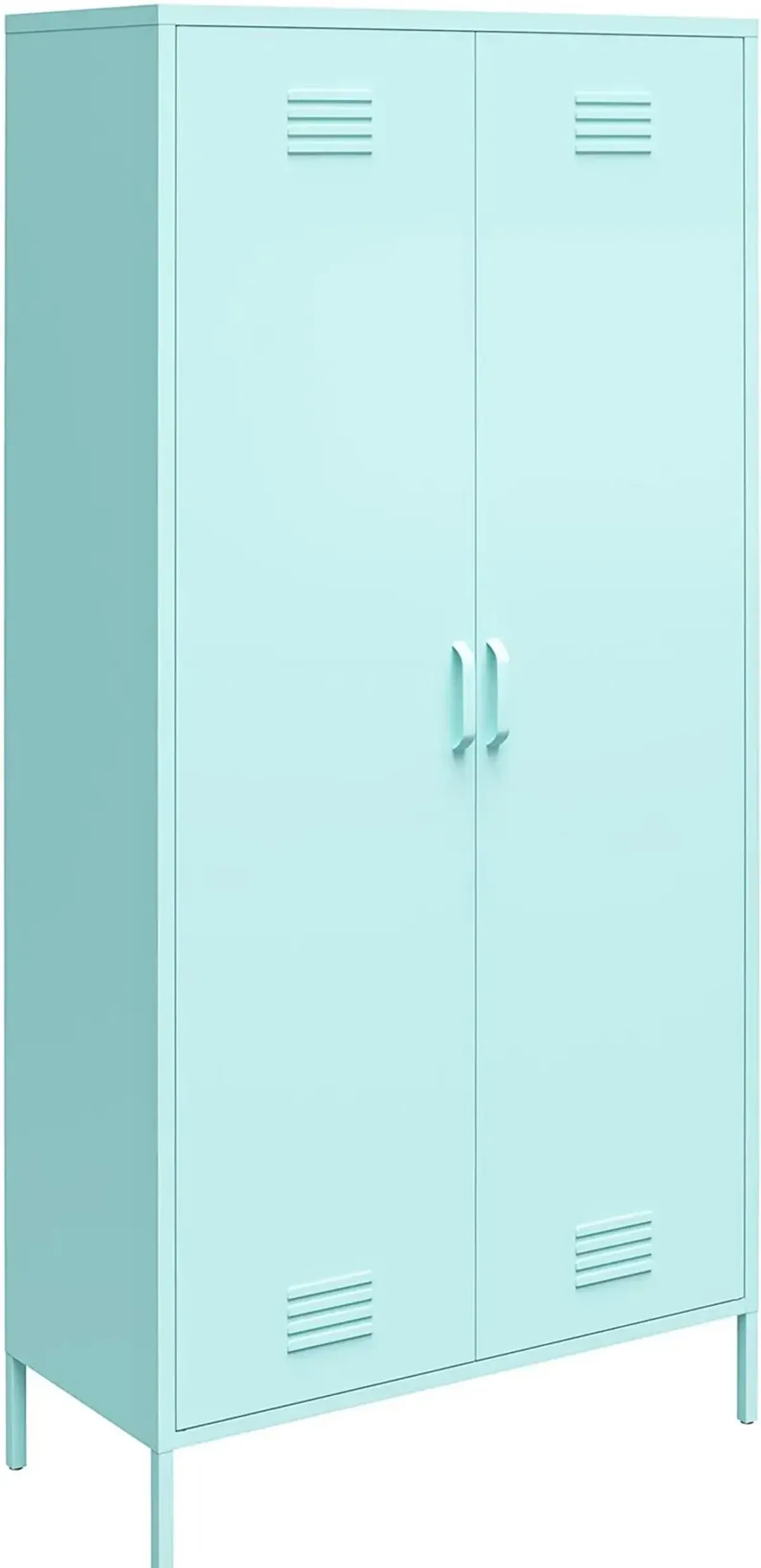 Cache Mint Tall 2 Door Metal Locker Cabinet