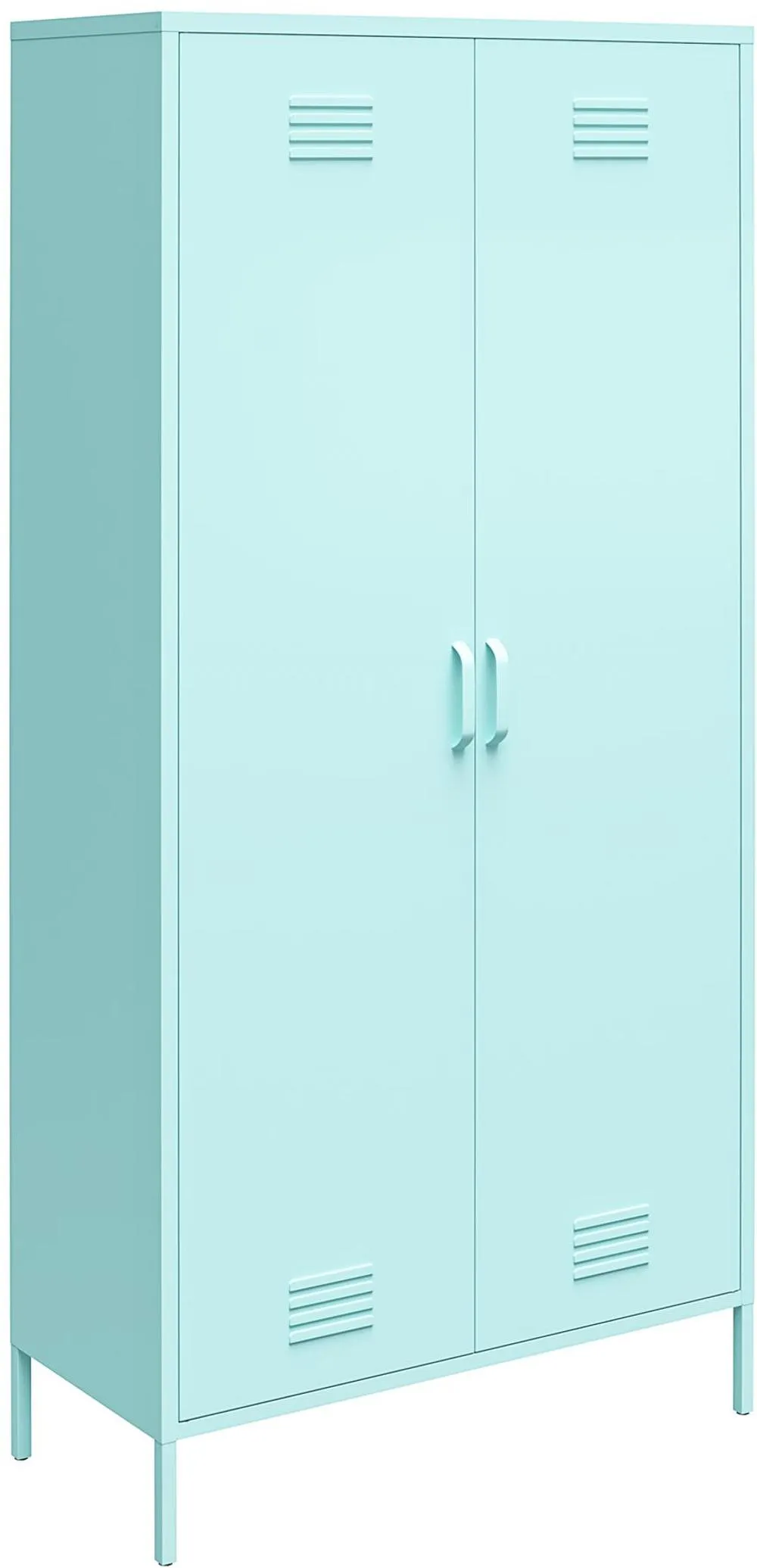 Cache Mint Tall 2 Door Metal Locker Cabinet