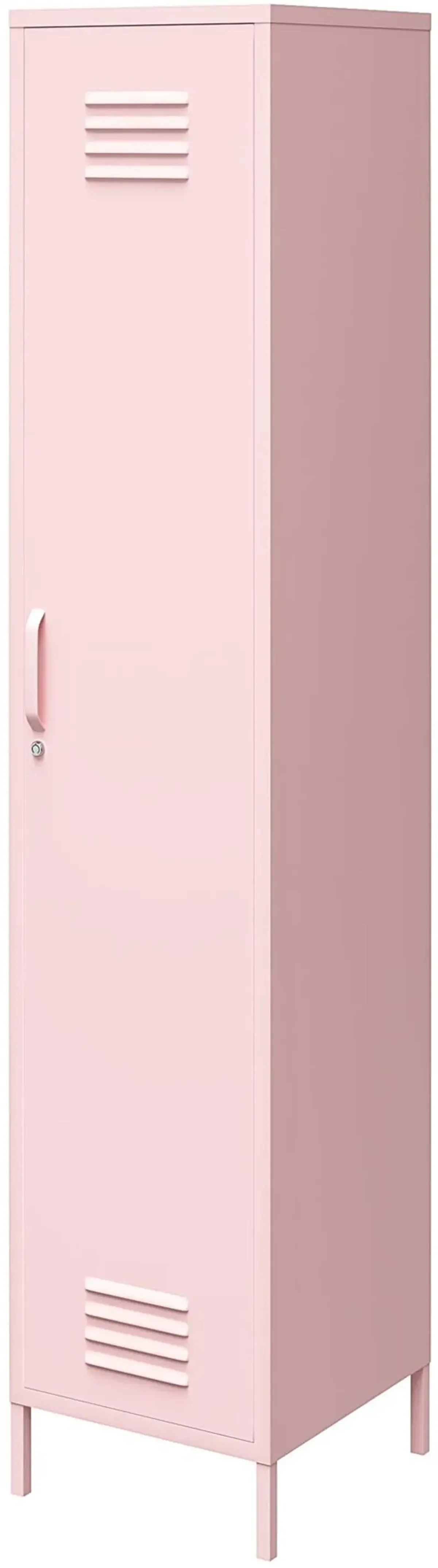 Cache Pink Metal Locker Storage Cabinet