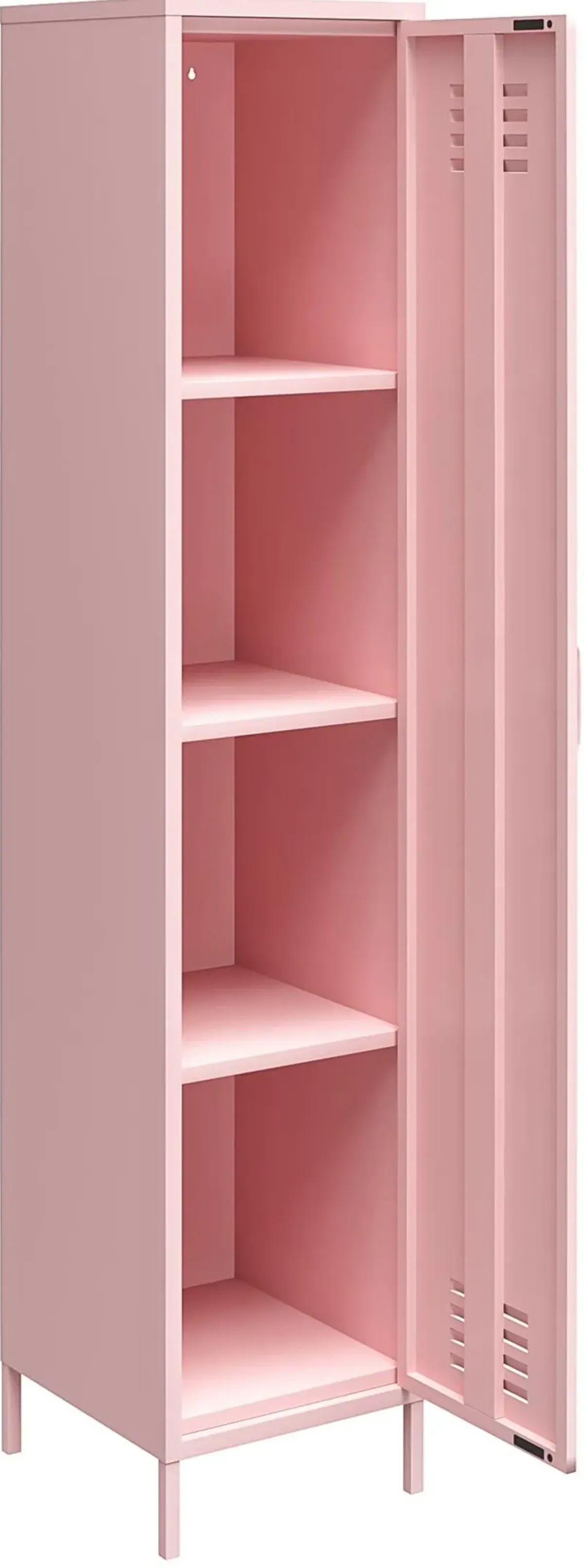 Cache Pink Metal Locker Storage Cabinet