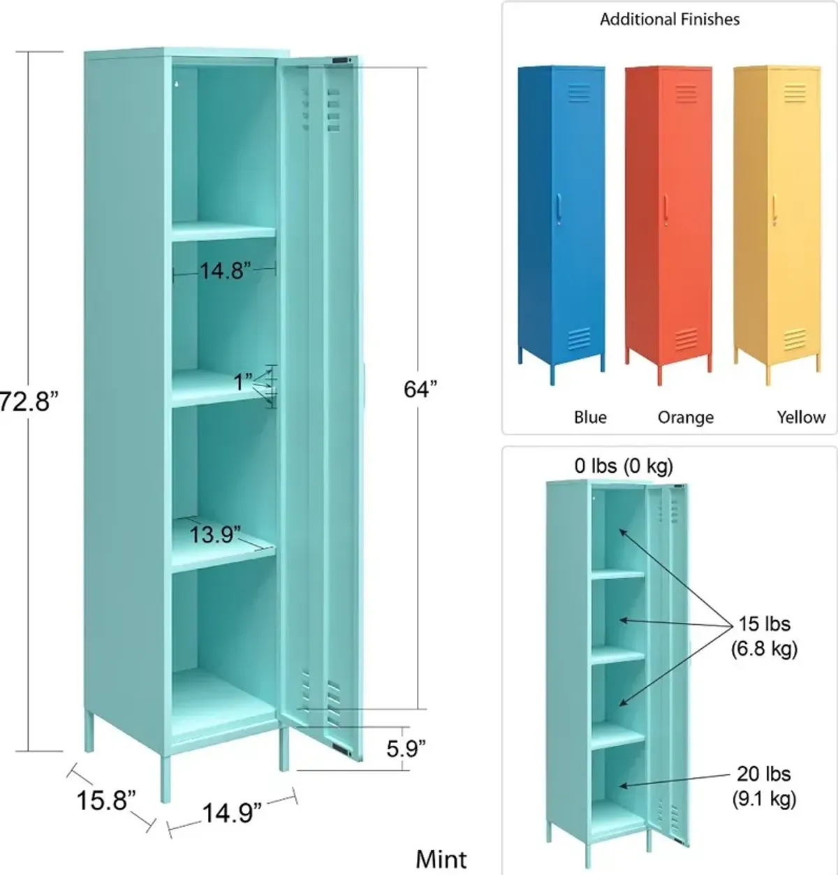 Cache Pink Metal Locker Storage Cabinet