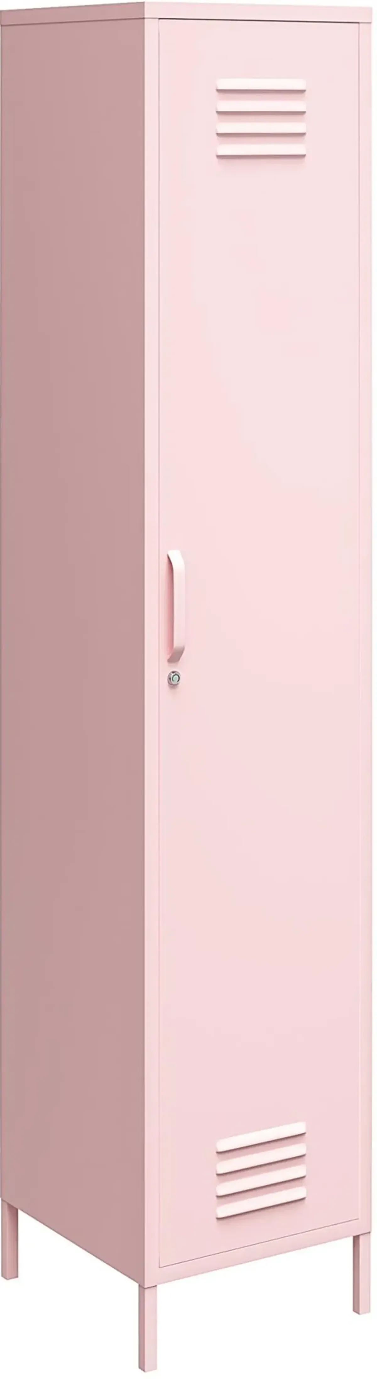 Cache Pink Metal Locker Storage Cabinet