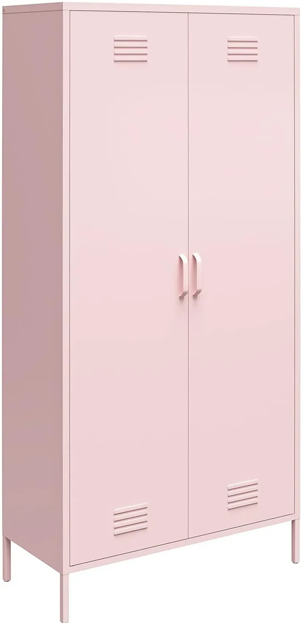 Cache Pink Tall 2 Door Metal Locker Cabinet