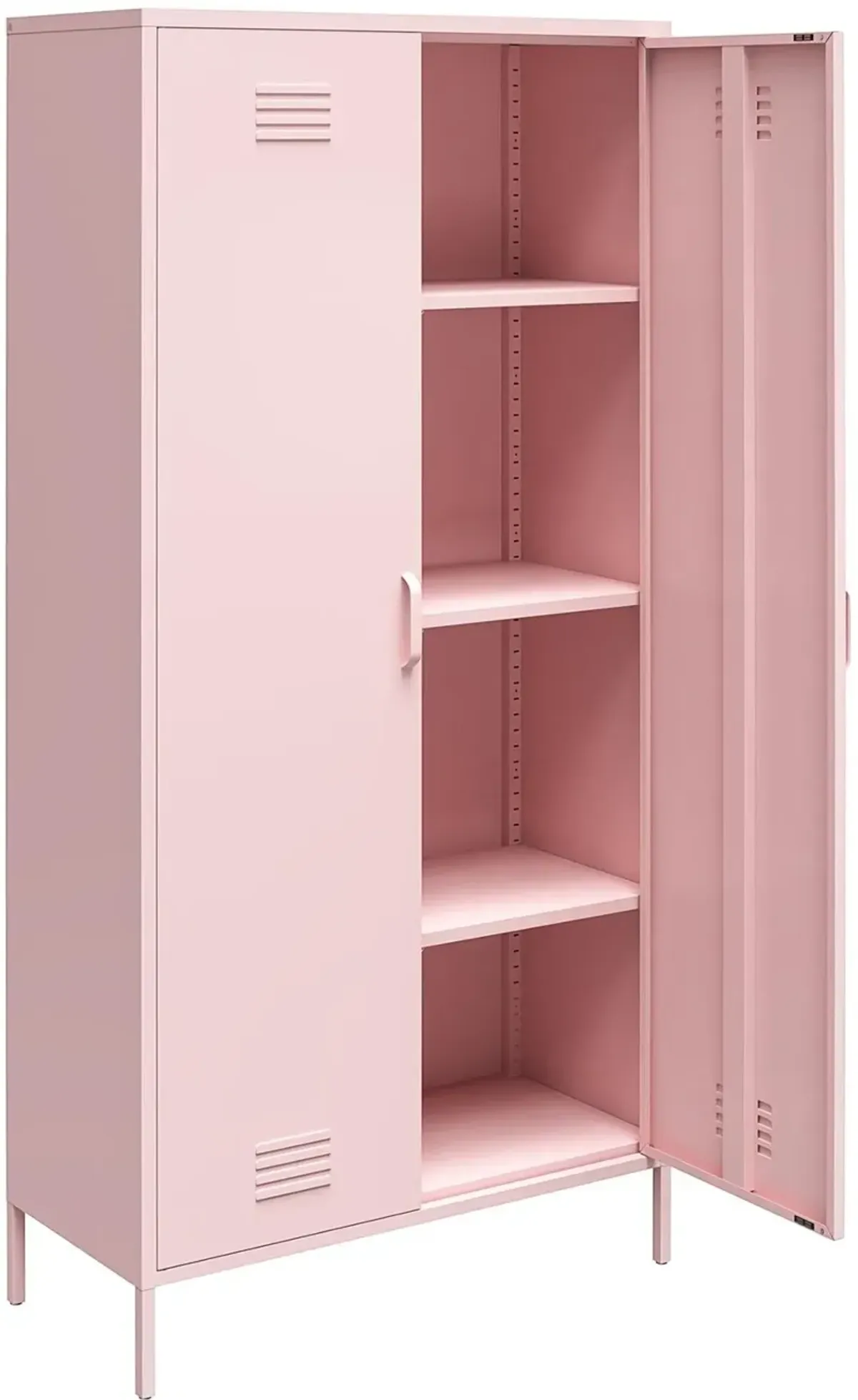 Cache Pink Tall 2 Door Metal Locker Cabinet