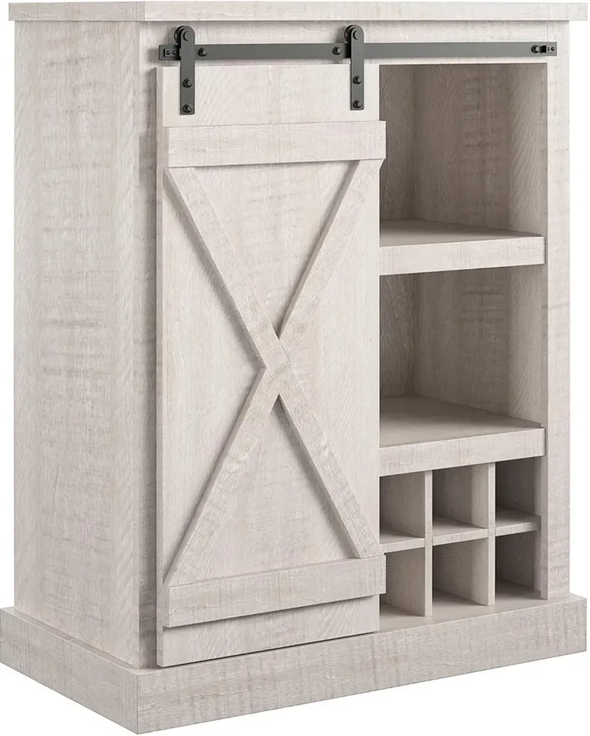 Knox County White Bar Cabinet