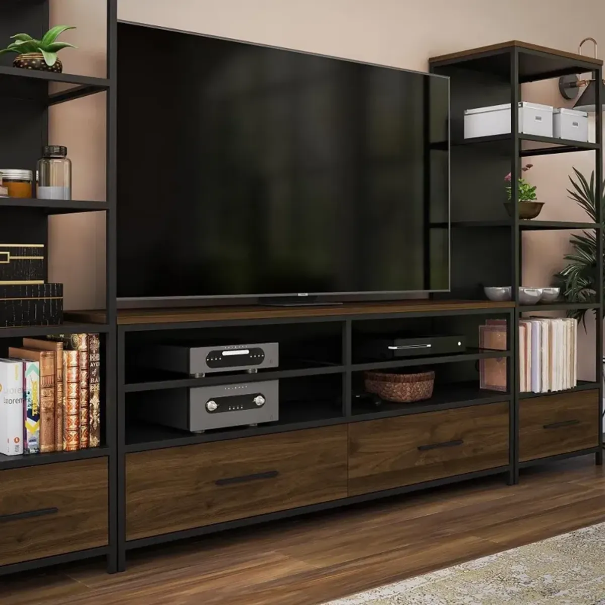 Structure Dark Brown 60" TV Stand