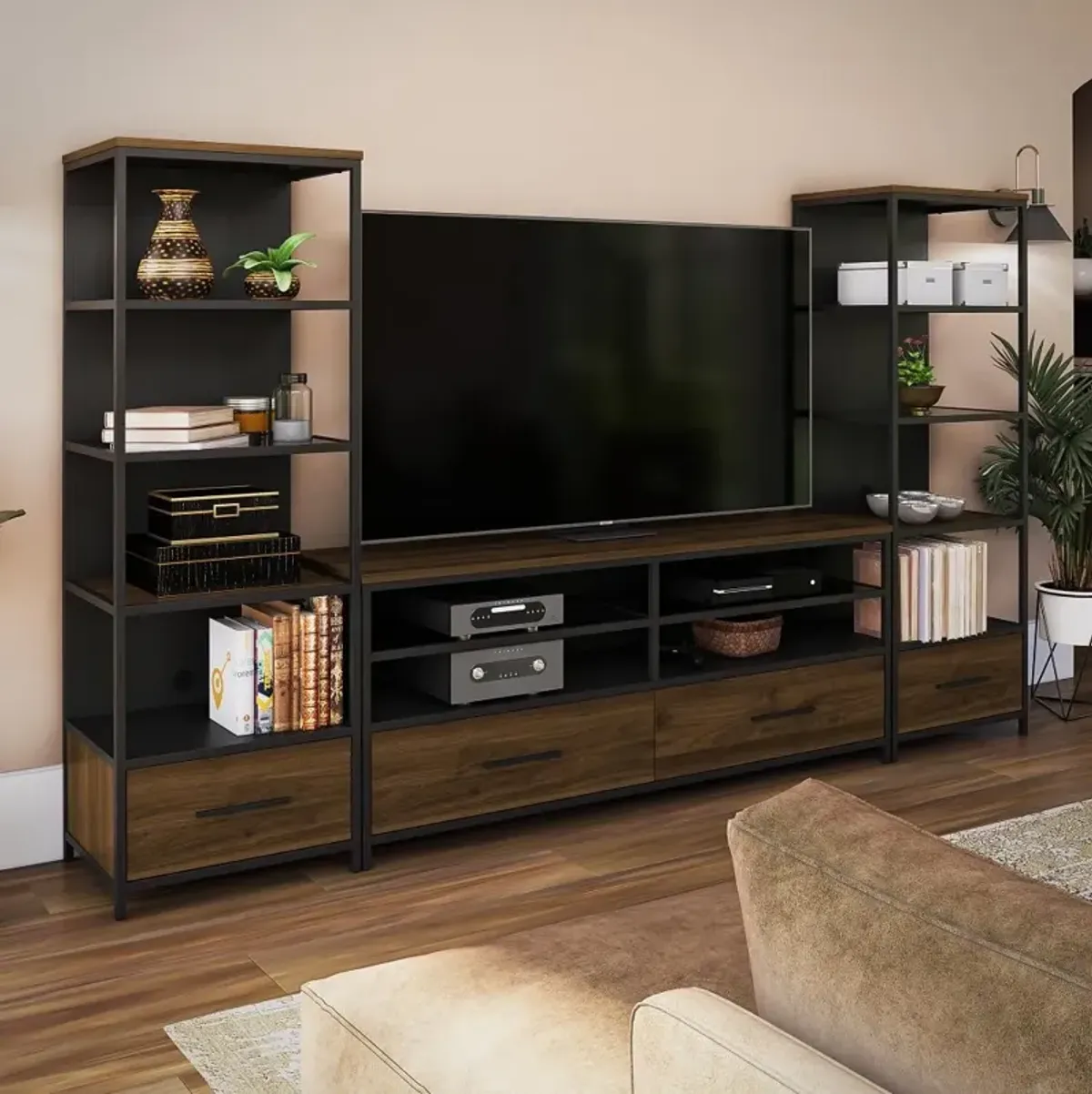 Structure Dark Brown 60" TV Stand