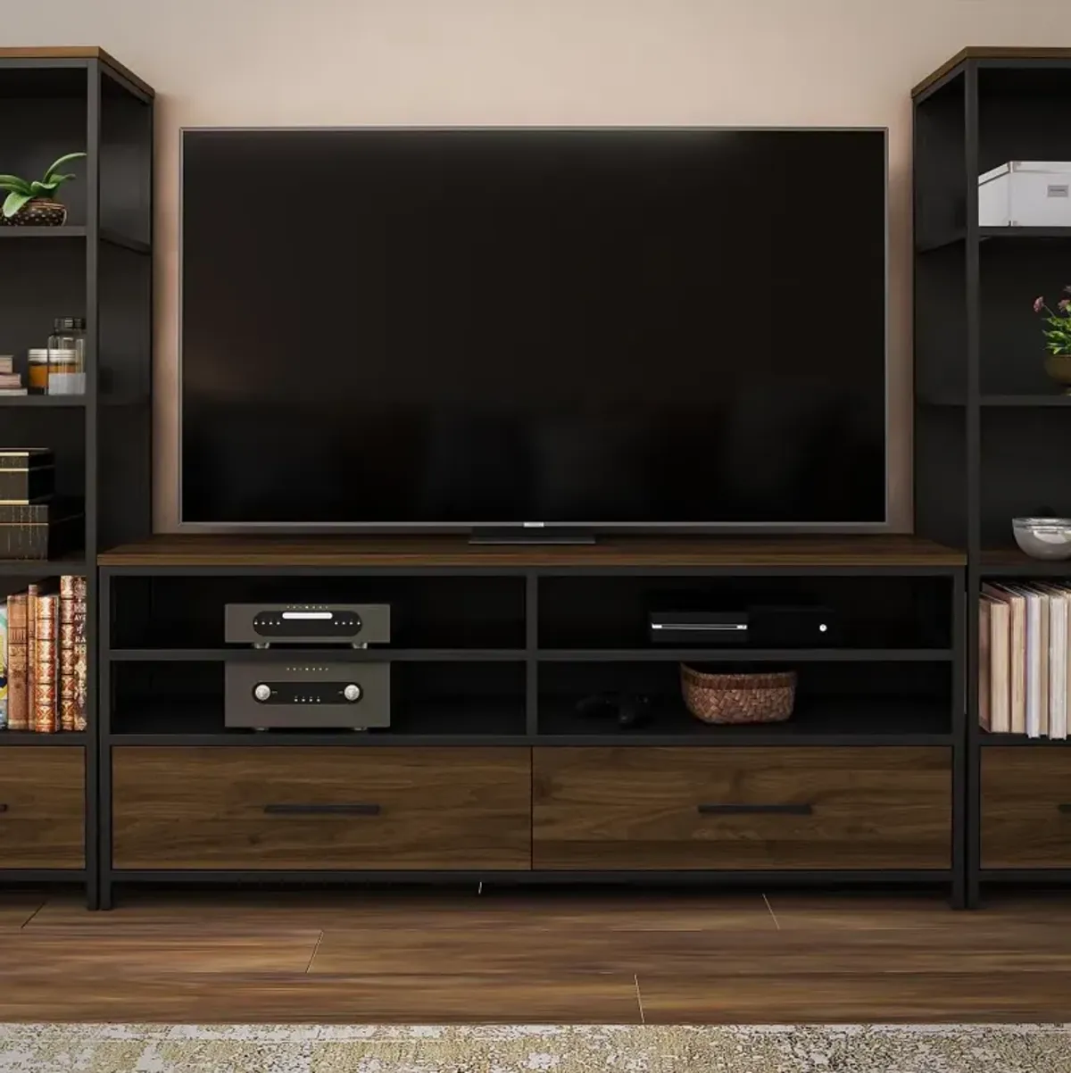 Structure Dark Brown 60" TV Stand