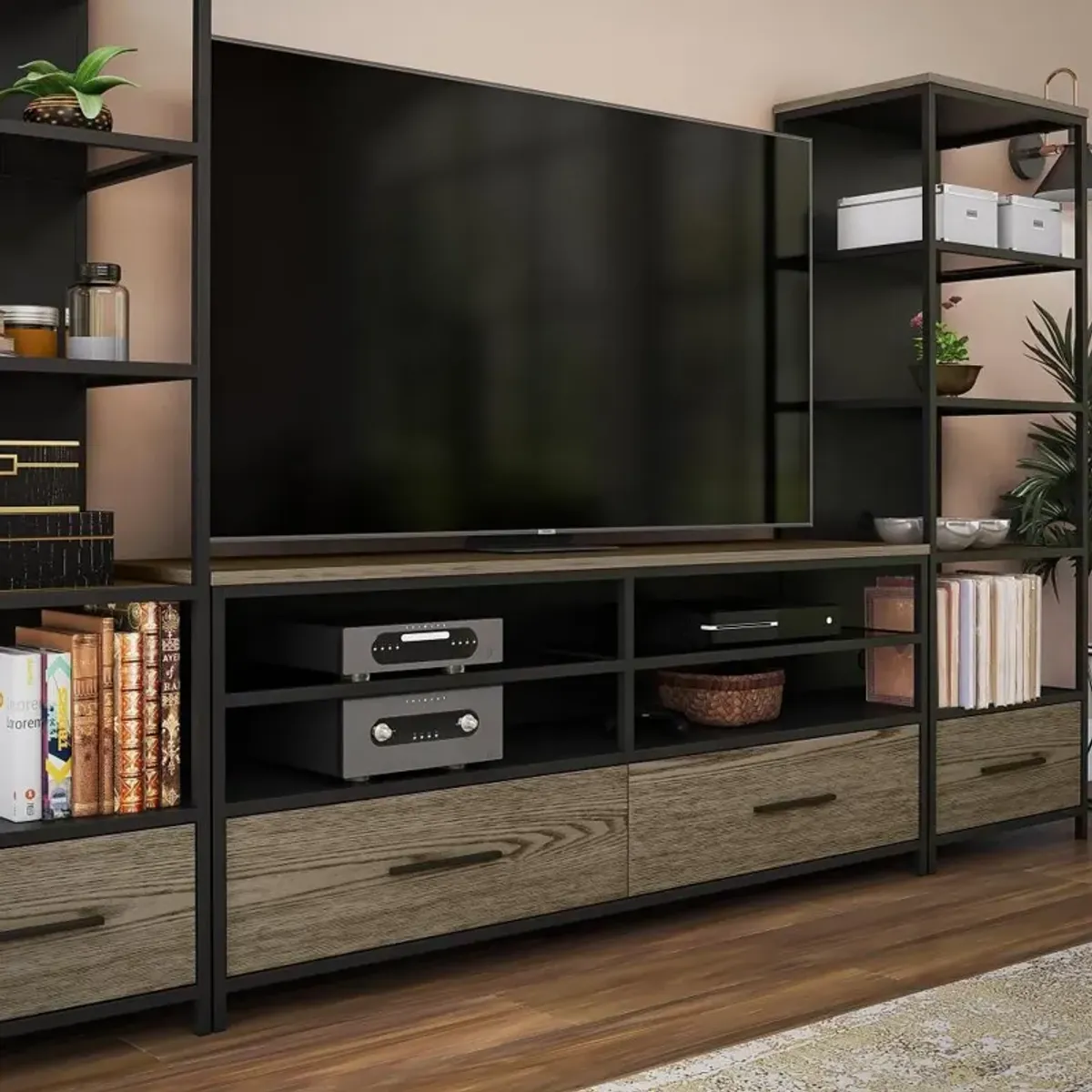 Structure Light Brown 60" TV Stand