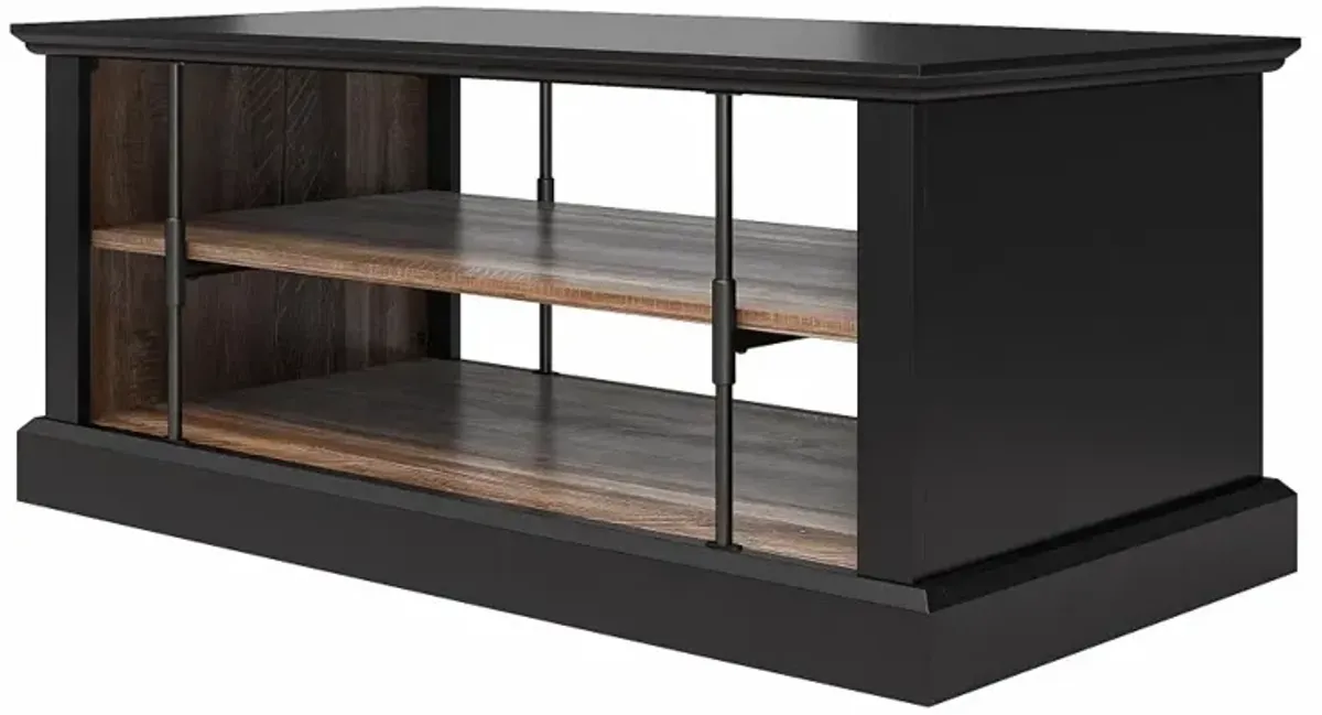 Hoffman Two-Toned Coffee Table with Shelves