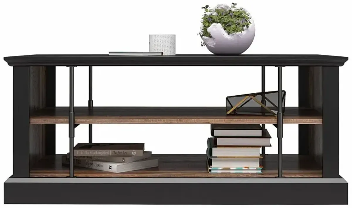 Hoffman Two-Toned Coffee Table with Shelves