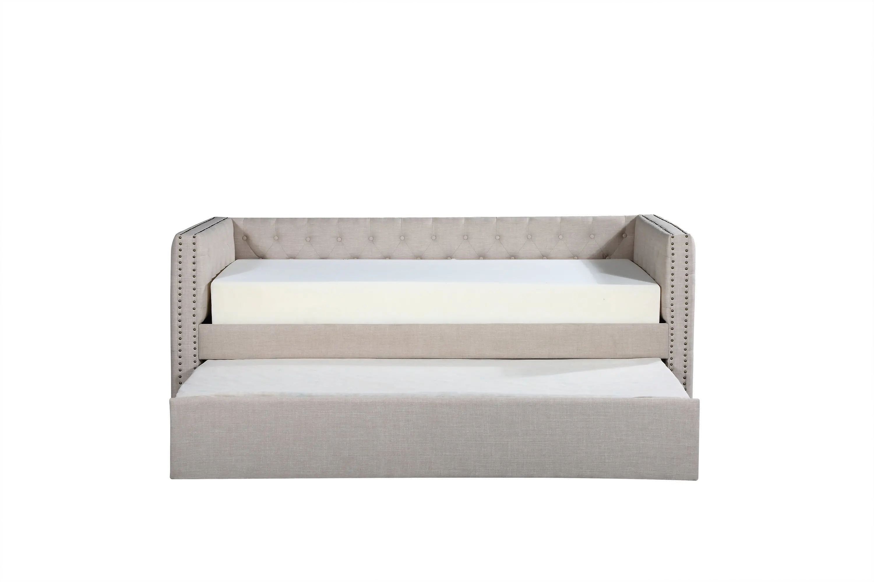 Trina Ivory Twin Daybed with Trundle