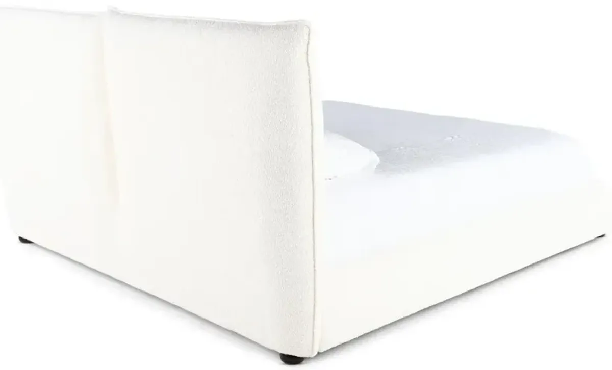 Cumulus Off-White Queen Upholstered Bed