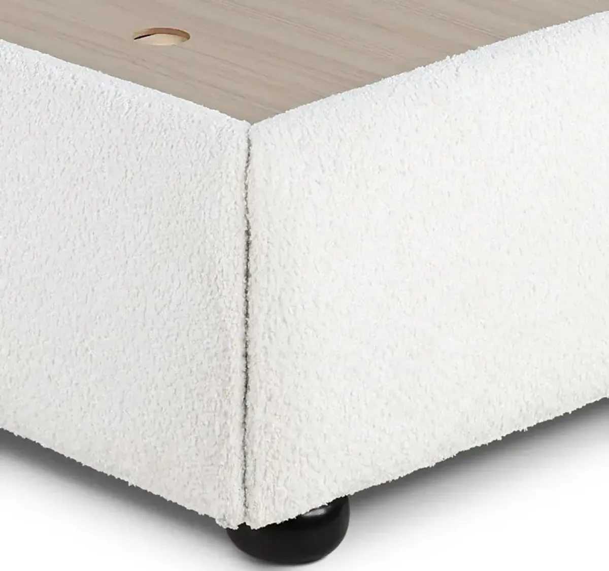 Cumulus Off-White Queen Upholstered Bed