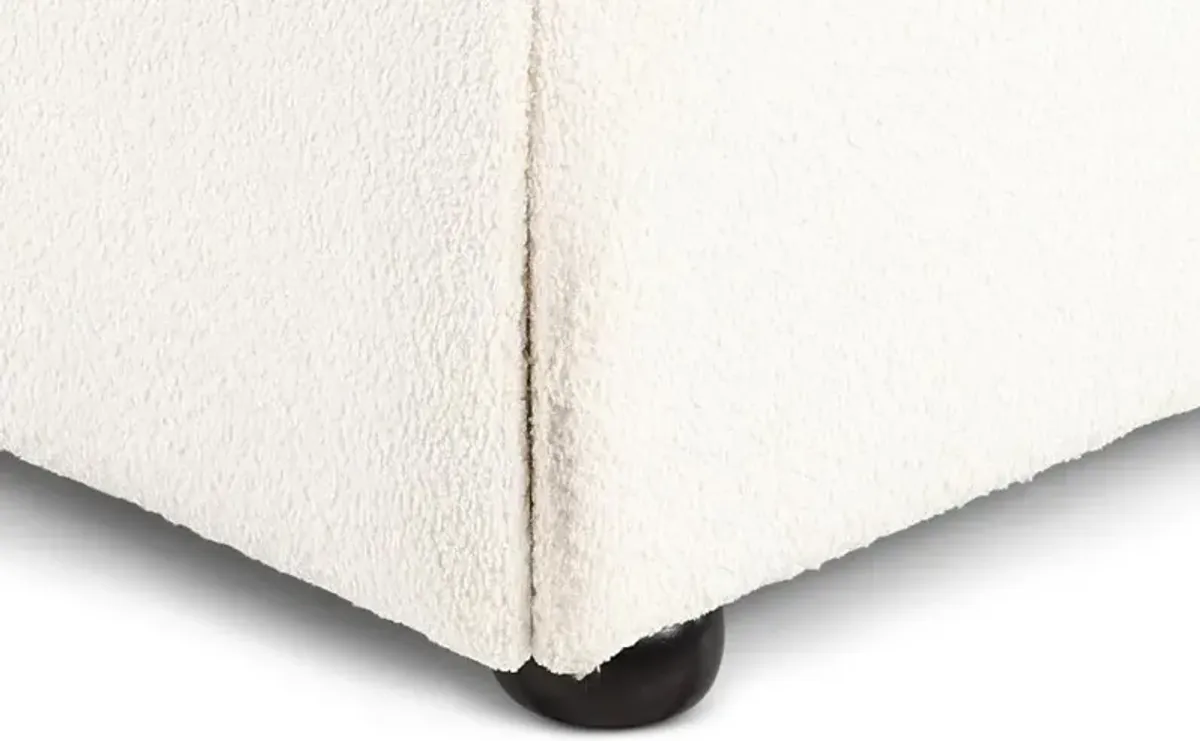 Cumulus Off-White Queen Upholstered Bed