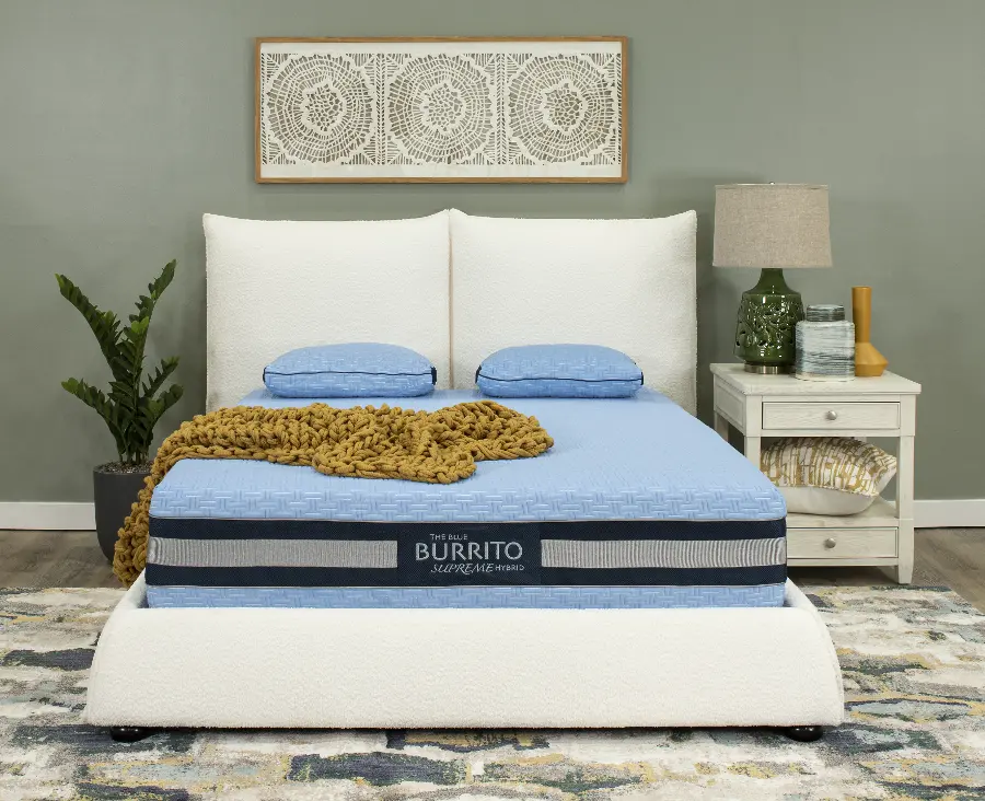 Cumulus Off-White Queen Upholstered Bed