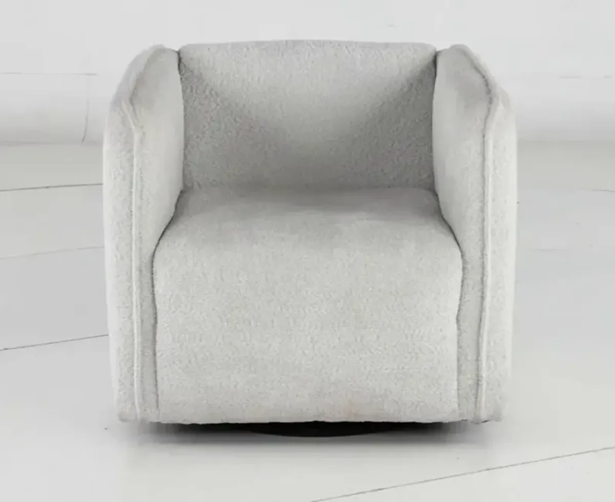 Lonoke Light Gray Swivel Accent Chair