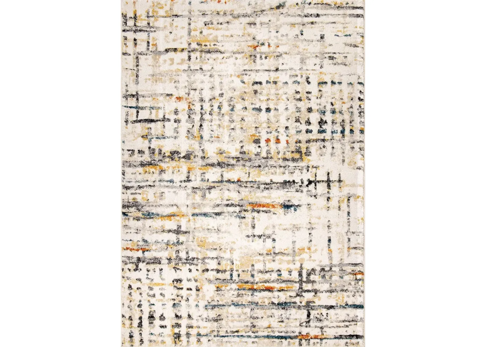 Rush Hour 5 x 8 Bright Ivory Area Rug