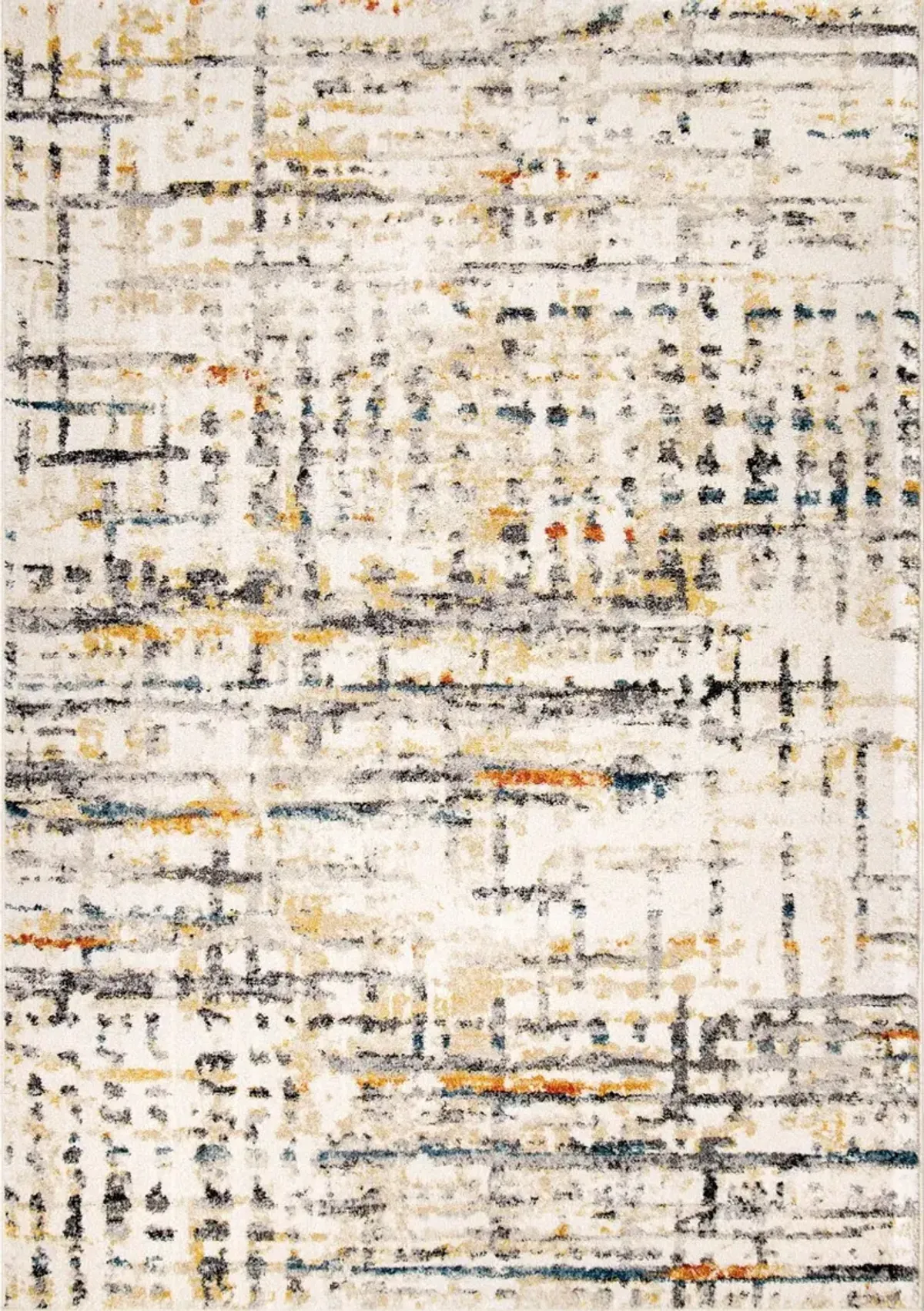 Rush Hour 5 x 8 Bright Ivory Area Rug