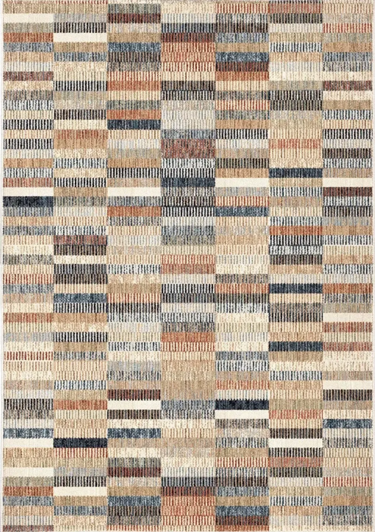 Ragtime Lambswool 5 x 7 Colorblock Area Rug