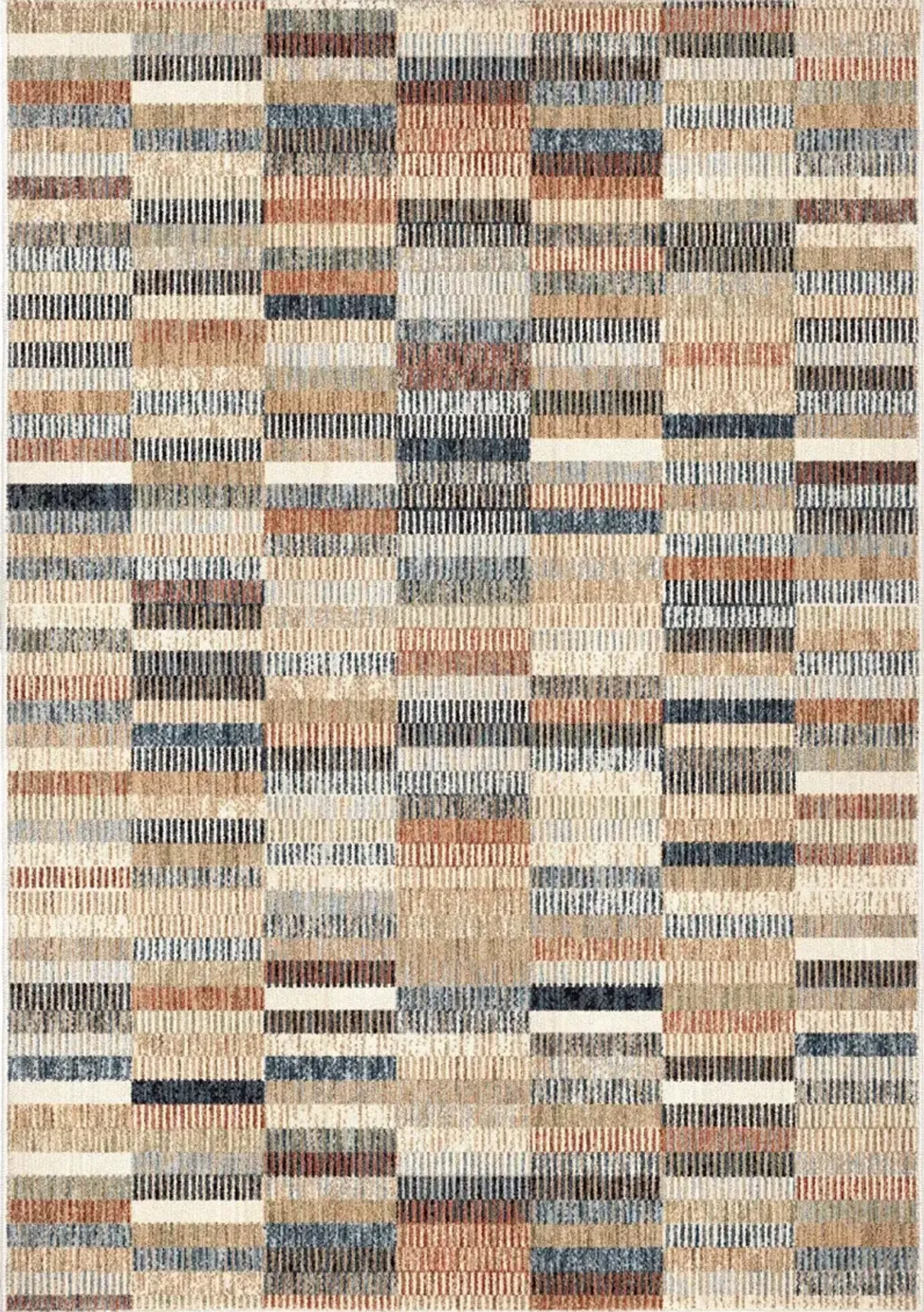 Ragtime Lambswool 5 x 7 Colorblock Area Rug