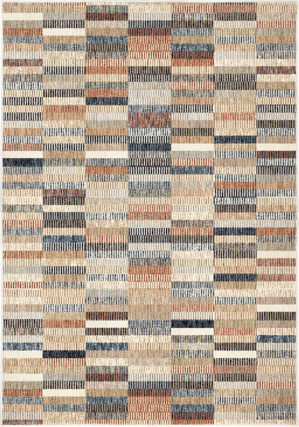 Ragtime Lambswool 5 x 7 Colorblock Area Rug