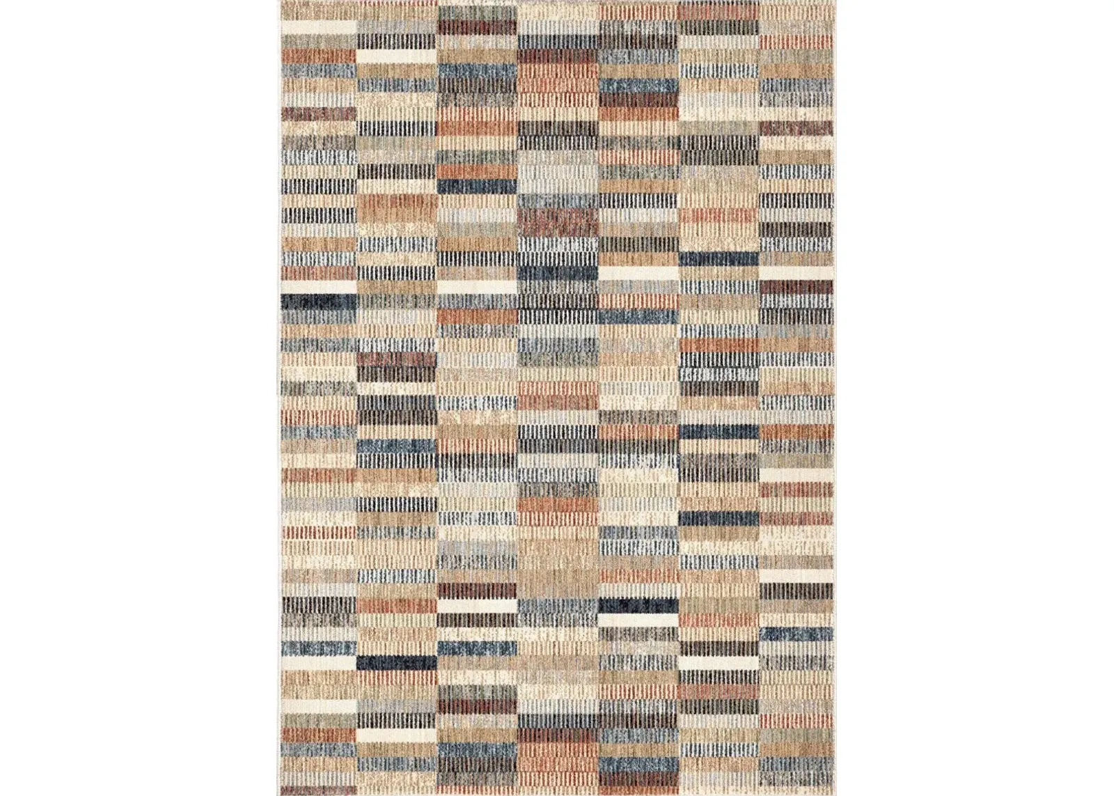 Ragtime Lambswool 8 x 10 Colorblock Area Rug