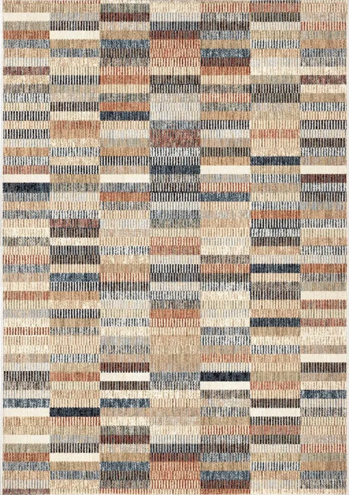 Ragtime Lambswool 8 x 10 Colorblock Area Rug