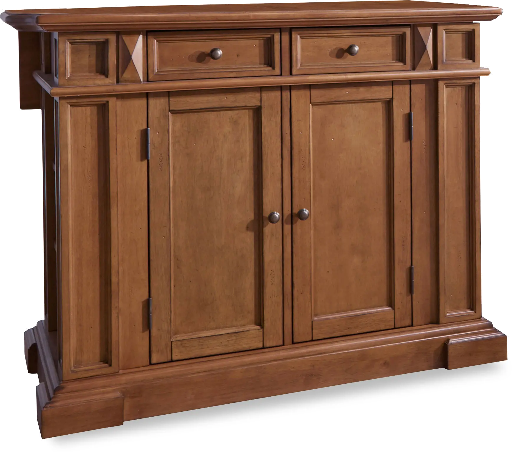 Americana Brown Kitchen Island