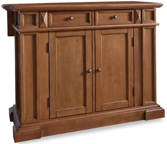 Americana Brown Kitchen Island