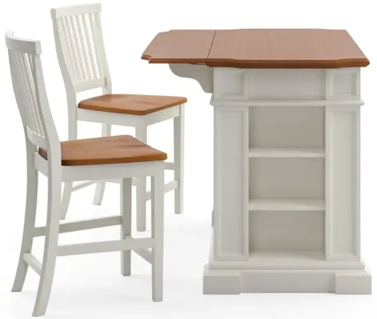 Americana Off-White Kitchen Island Set