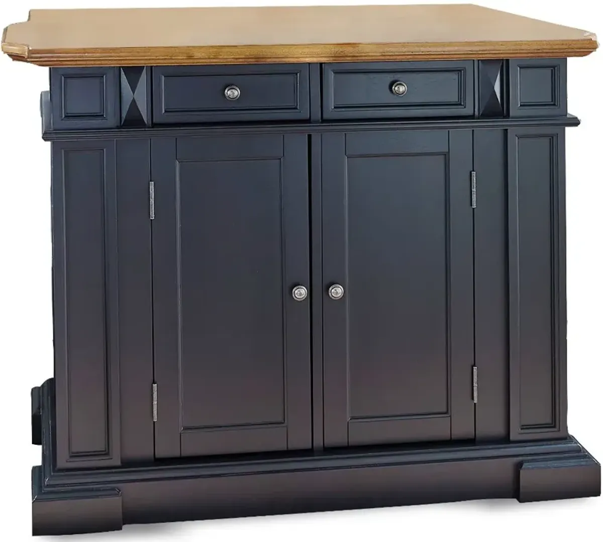 Americana Black Kitchen Island