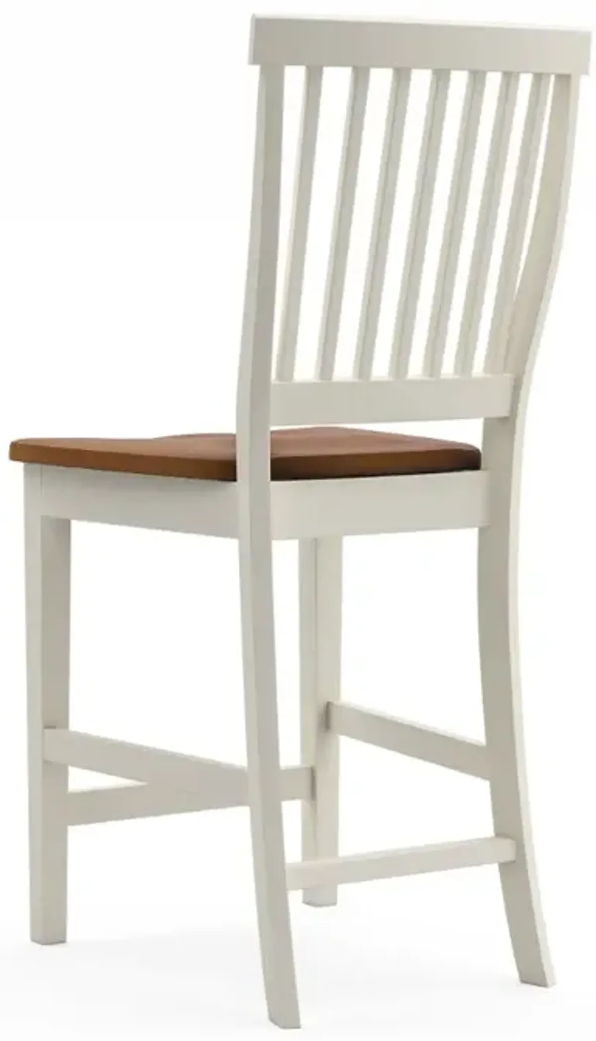 Americana White Counter Height Stool